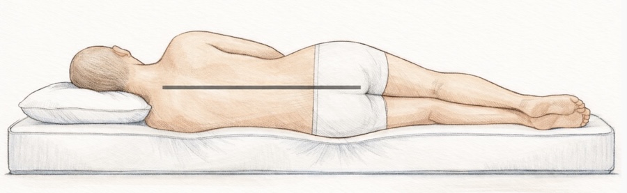 memoriahab matracon egyenes gerinc?